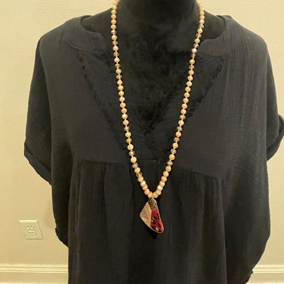 🎀 NEW Zenana Black V-Neck Raw Edge Dress with Pockets Size 2X - Picture 2 of 6